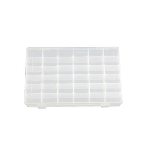 36 Grids Clear Plastic Jewelry Box Organizer - Removable Dividers Storage Container for Earrings, Rings & Necklaces - Perfect for Travel, Home & Gift Packaging