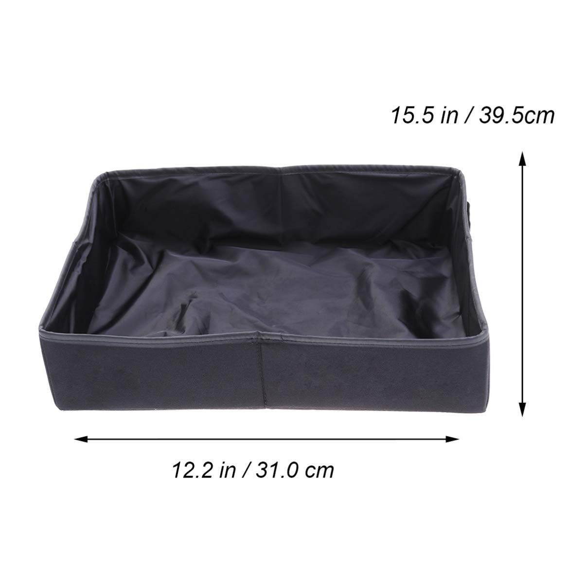 Foldable Portable Cat Litter Box for Kittens & Adult Cats - POPETPOP Collapsible Litter Pan for Home & Travel Use, Ideal for Indoor & Outdoor Pet Care