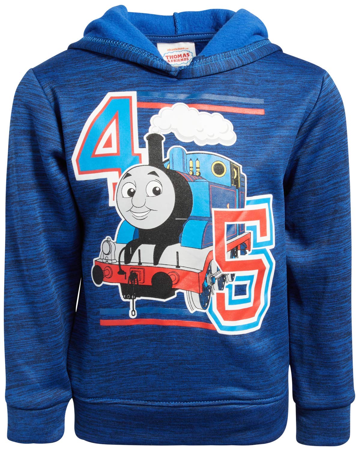 Nickelodeon Boys' Hooded Sweatshirt - Baby Shark, SpongeBob, Thomas & Friends (Sizes 2T-7) | Cute Cartoon Character Pullover for Playdates, Birthday Parties & Everyday Wear