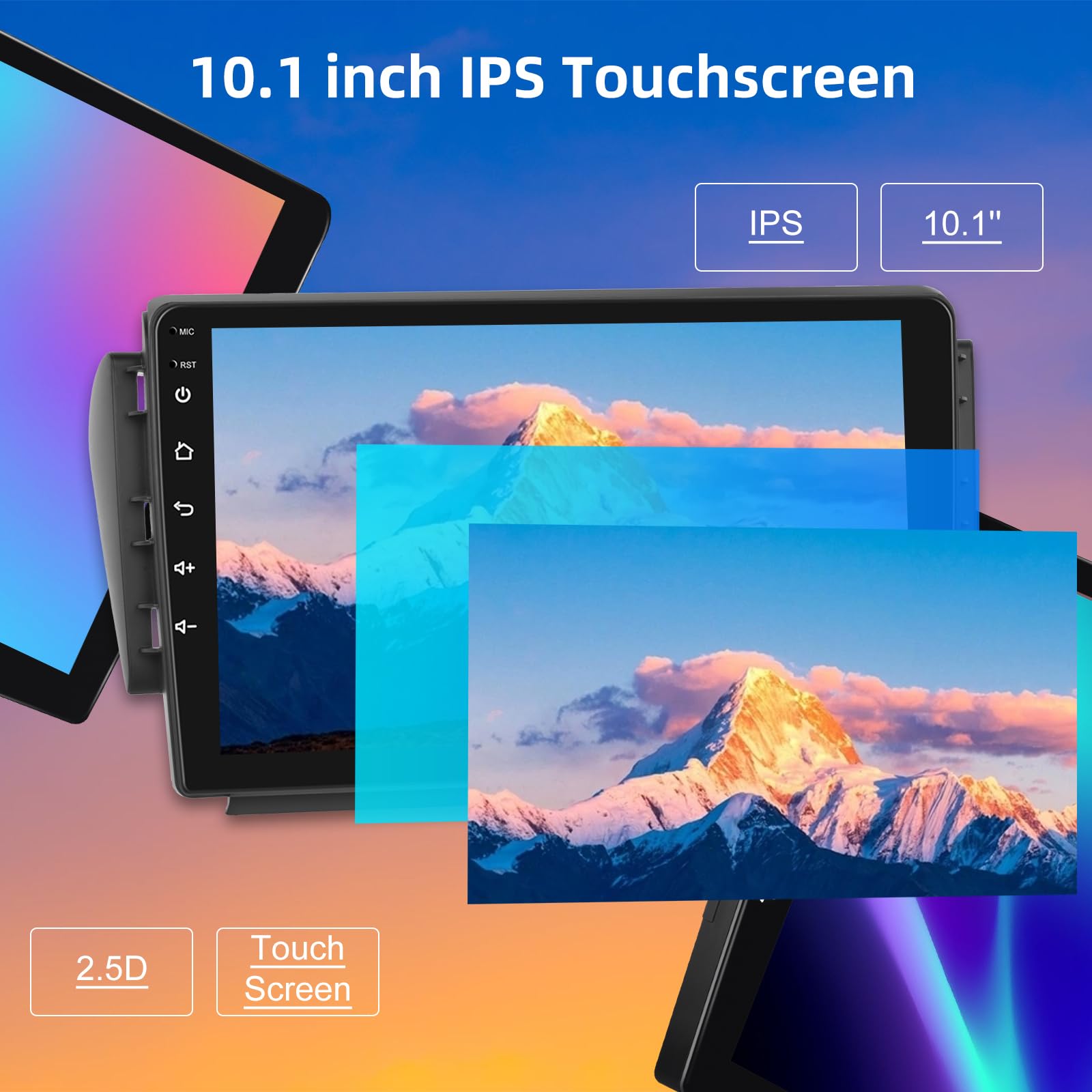 9 Inch Android 13 Car Radio for Peugeot 2008/208 (2012-2018) - Wireless CarPlay & Android Auto - 4+64GB DSP Touchscreen with WiFi GPS/Mirror Link + AHD Backup Camera - Perfect for Hands-Free Calling & Safe Parking