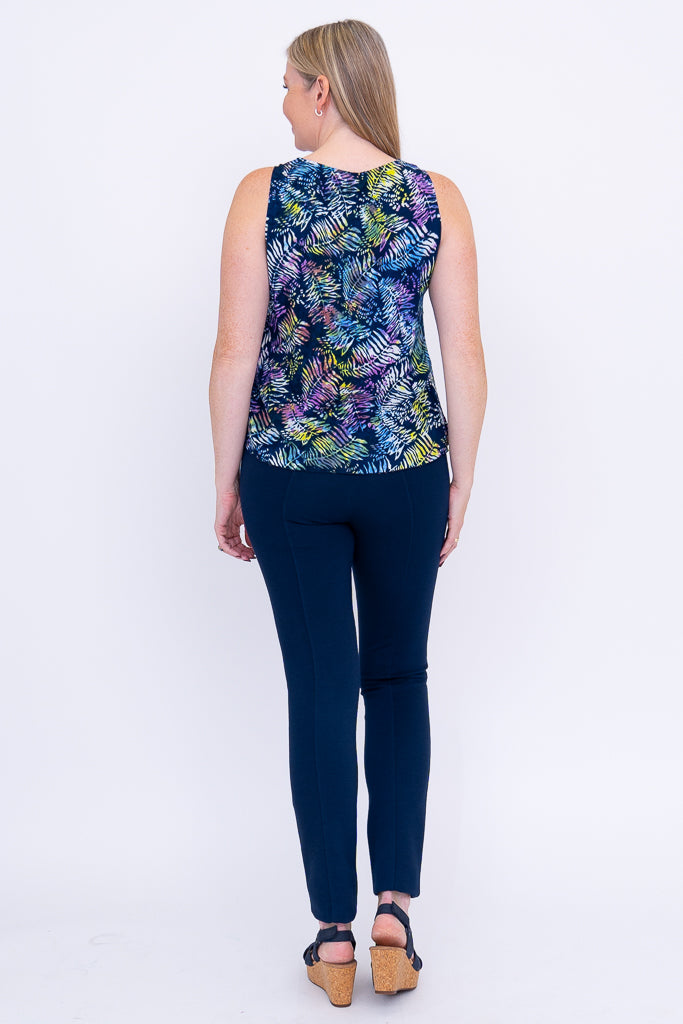 Premium Dee Tank Tops - Tropical Mix Print for Women | Comfortable & Stylish Summer Casual Wear | Perfect for Beach, Vacation & Outdoor Activities