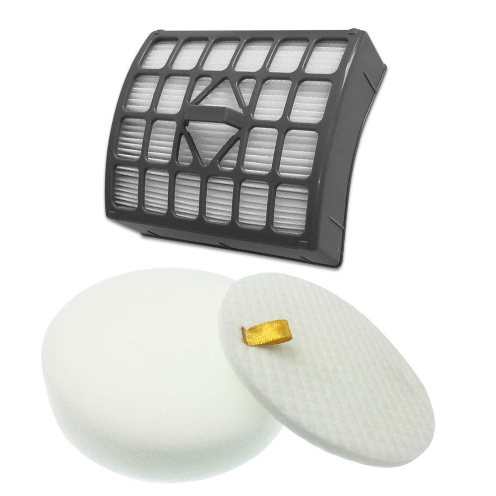 SaferCCTV HEPA Vacuum Filter Set (1 HEPA + 1 Foam & Felt Filters) Compatible with Shark Rotator Slim Light Lift-Away Upright Vacuum NV340/NV341/NV341Q/NV342Q - Replacement for Part 1229 FC340 & XHF340 - Perfect for Pet Hair, Allergies & Deep Cleaning