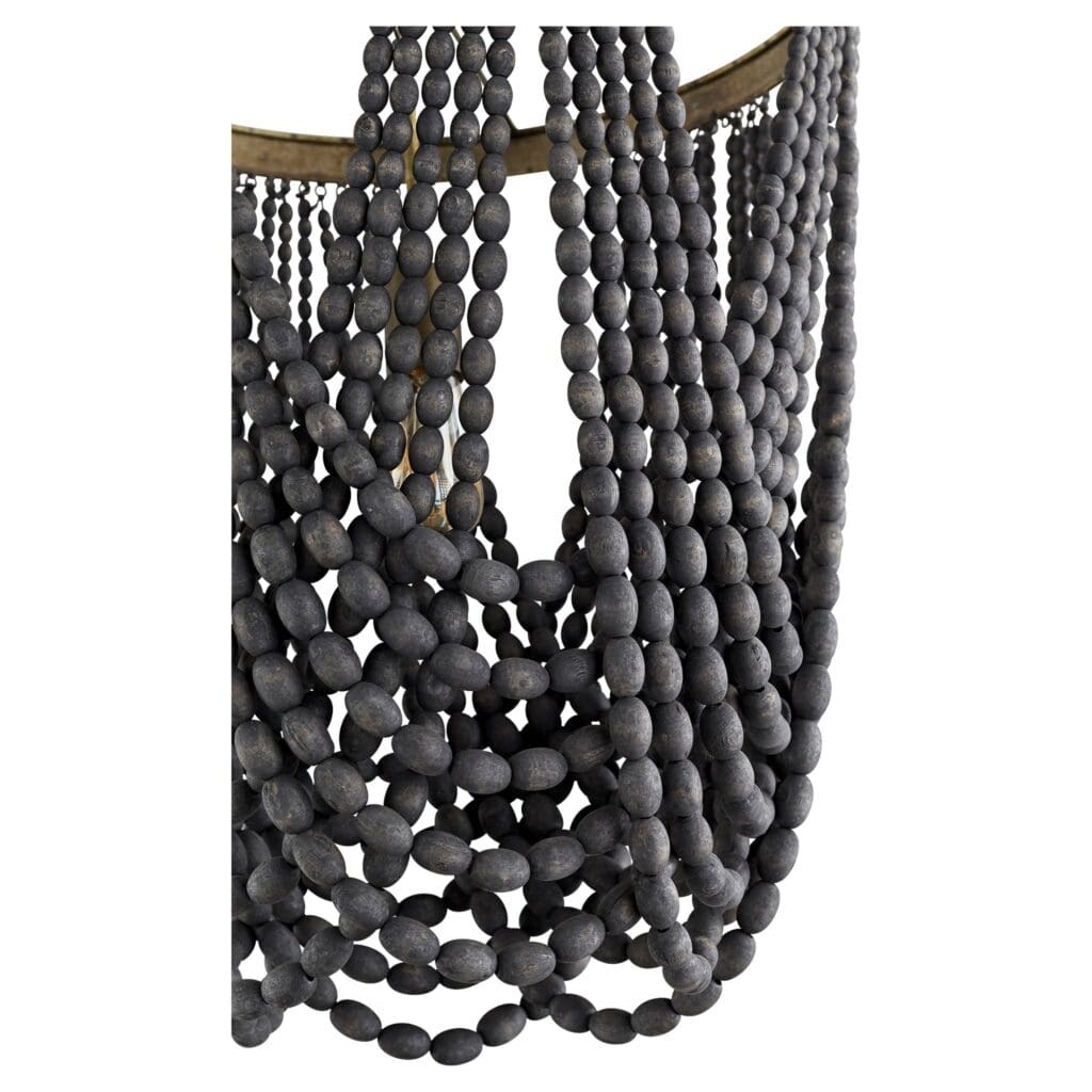 Cyan Design 11244 Black Hammock Pendant Light - Long Chain Hanging Fixture for Dining Room, Kitchen Island & Bedroom Lighting