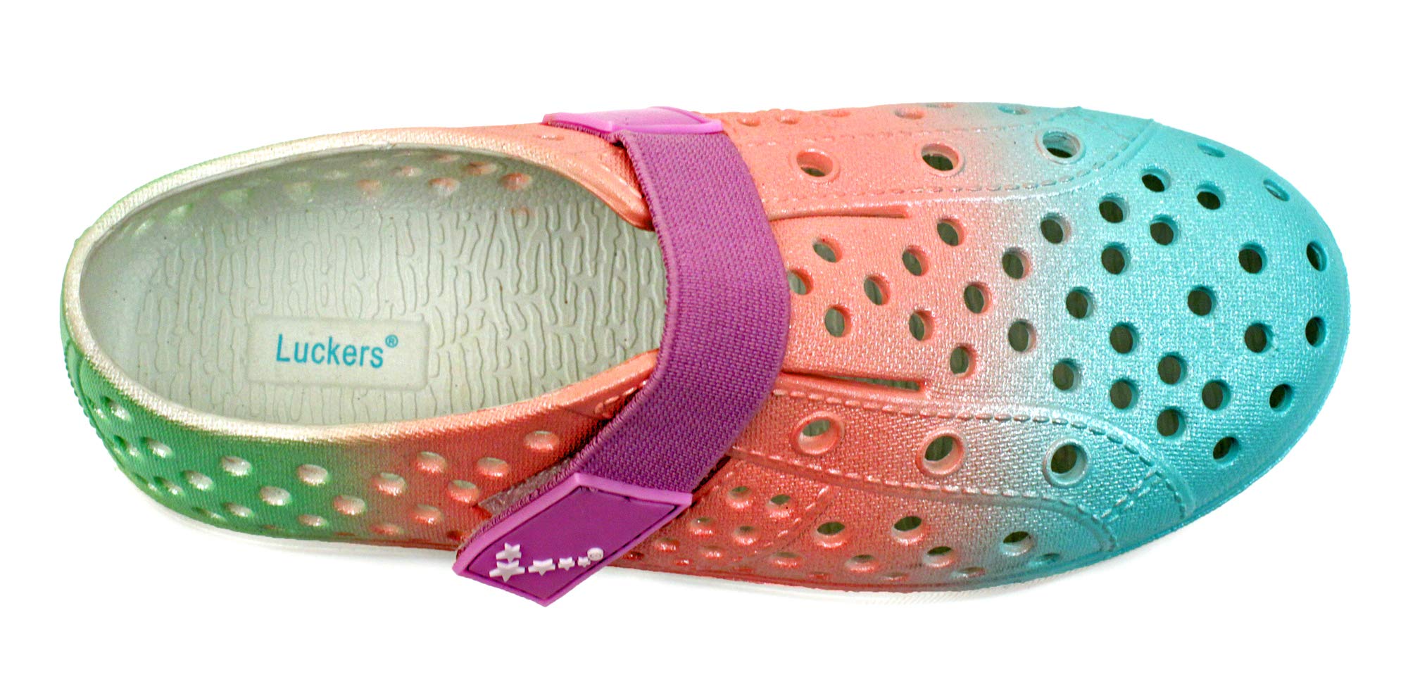 Luckers Girls Water Shoes - Quick-Dry Slip-On Sneakers for Beach, Pool & Outdoor Activities - Lightweight & Comfortable Kids Swim Shoes