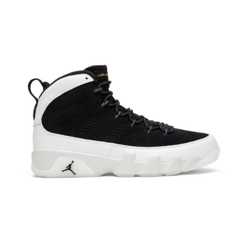 Air Jordan 9 Retro 'City of Flight' LA 2018 - Black/Summit White/Metallic Gold (302370-021) | Men's Basketball Shoes for Streetwear & Sneaker Collectors