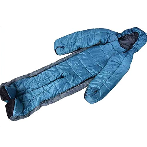 Ultralight Wearable Sleeping Bag for Adults - Windproof & Cold Protection Sleeping Sack for Winter Camping, Hiking, Climbing - Perfect for Outdoor Adventures, Emergency Survival & Cozy Indoor Lounging