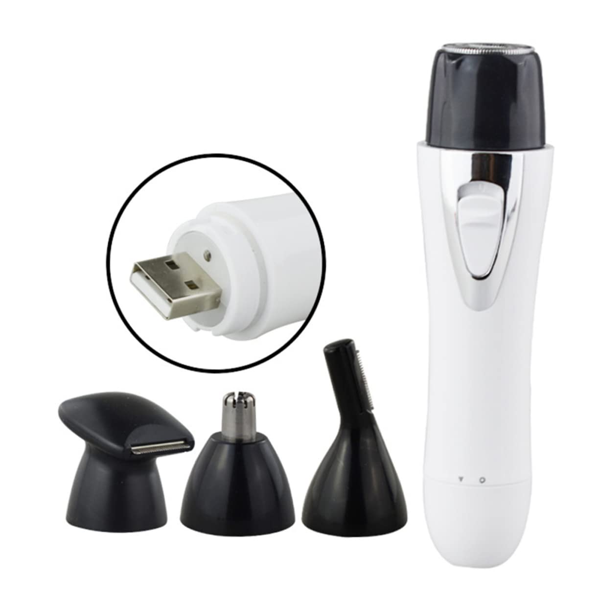 Electric Nose & Eyebrow Trimmer for Men & Women - Rechargeable Nose Hair Cutter, Brow Shaper, Facial Hair & Beard Grooming Kit - Perfect for Travel, Home & Salon Use