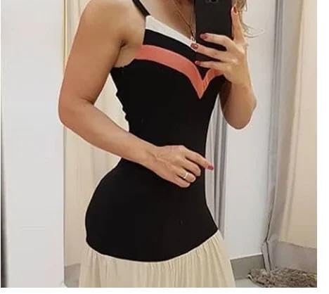 WINSUNNY Women's Sleeveless Long Dress - Sexy Summer Party & Office Casual Wear - Flattering Strap Design for Ladies (Size S/M) - Perfect for Cocktail Events, Date Nights & Business Casual Occasions