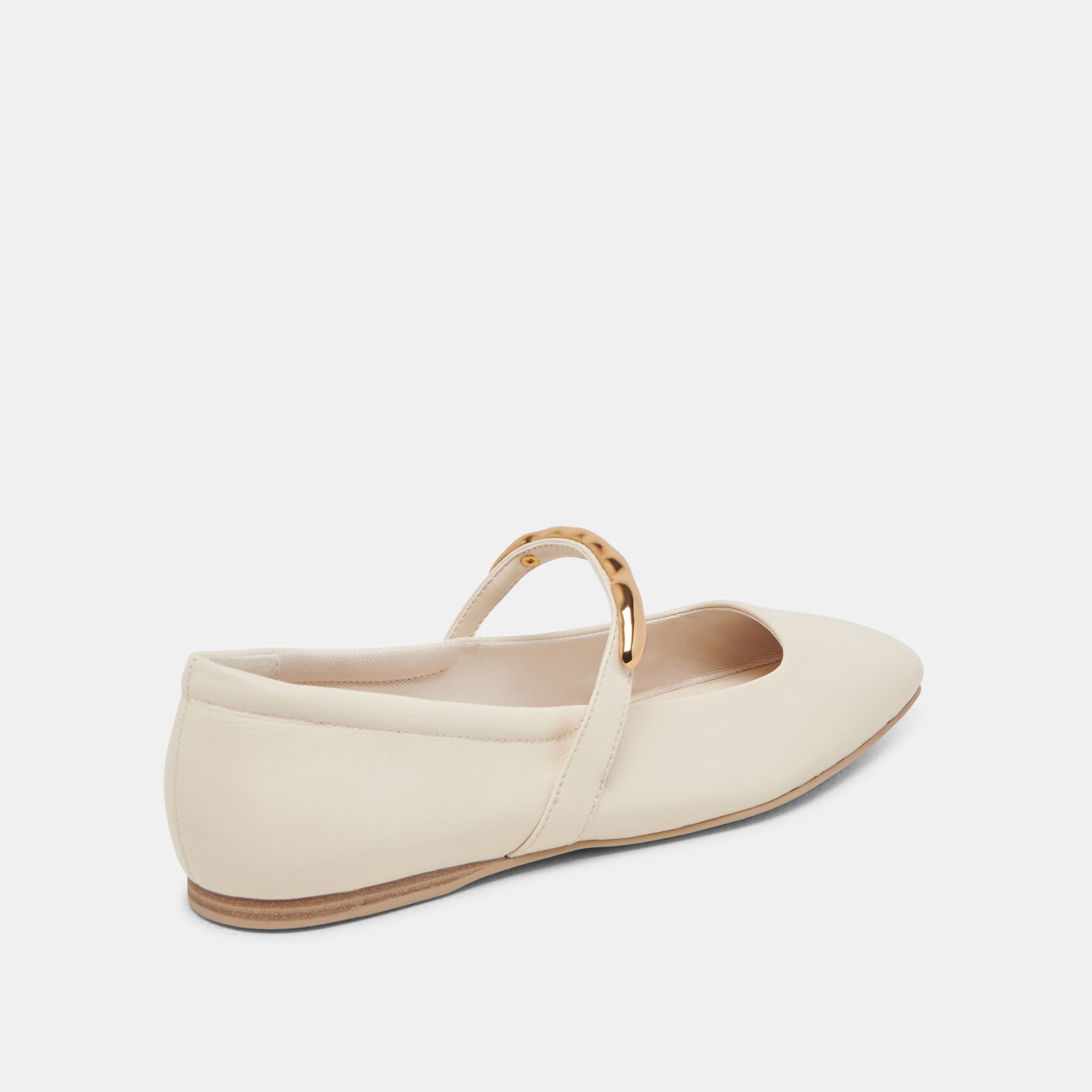 RADYA Women's Ballet Flats - Genuine Leather in Creme | Comfortable & Stylish for Work, Casual Wear & Travel