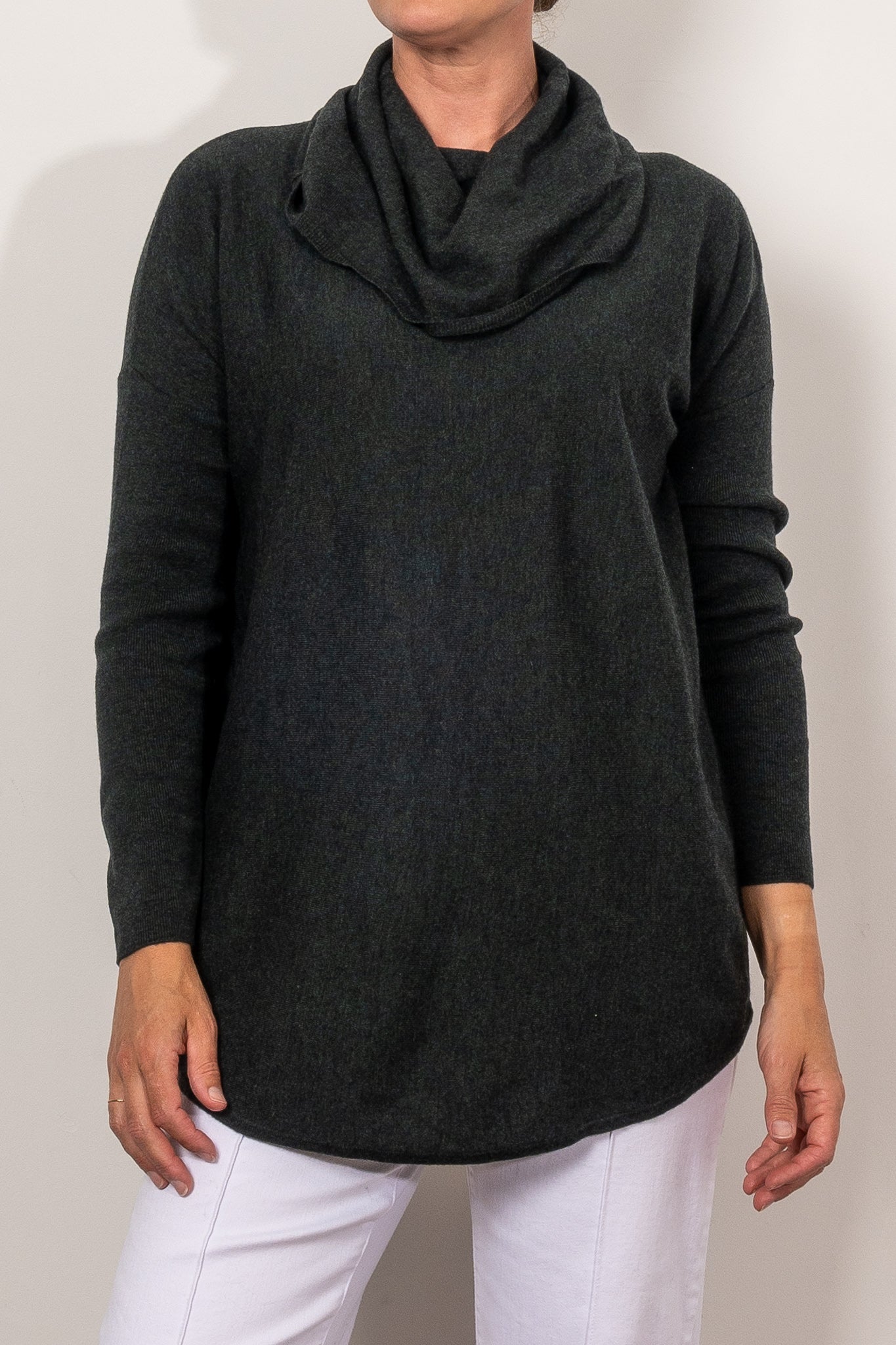 Bridge & Lord Kylie Cowl Neck Knit Sweater for Women - Soft Chunky Knit Pullover Winter Tops - Perfect for Office Wear, Date Nights & Casual Outfits