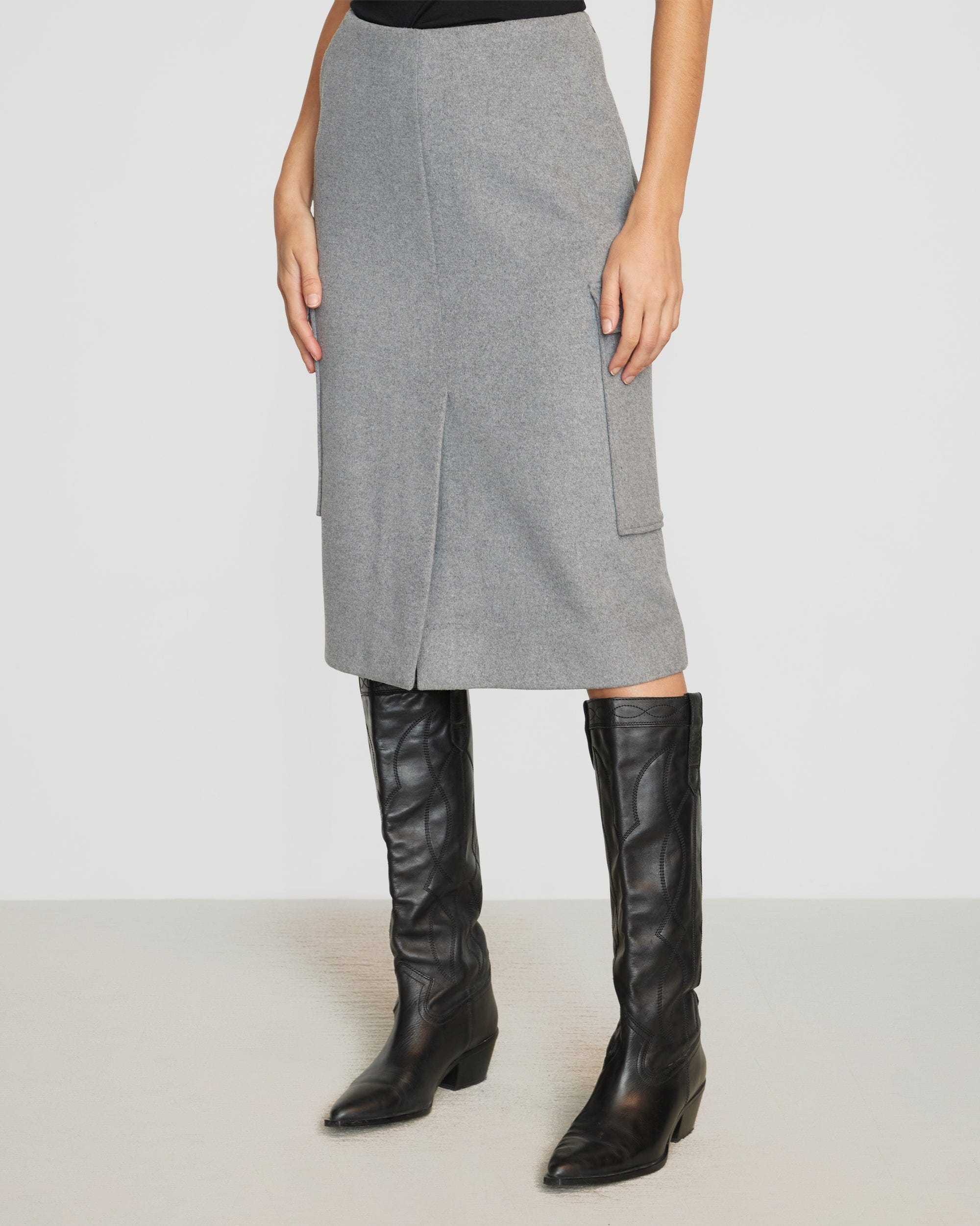 Eileen Women's Wool Blend Skirt - Soft & Comfortable Winter A-Line Skirt for Office, Party & Casual Wear