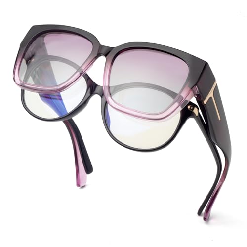 Burgundy Frame/Gradient Purple Lens