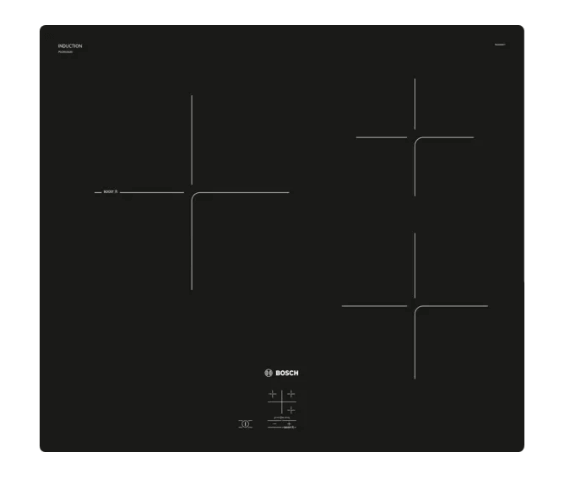 Bosch PUC61KAA5E 60cm Black Induction Cooktop - MS6CA4150 800W ErgoMixx Hand Blender Set, White & Anthracite | Perfect for Modern Kitchens, Quick Cooking & Smoothie Making