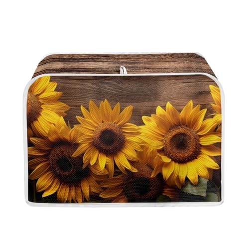 Sunflower Wood - Brown and Yellow