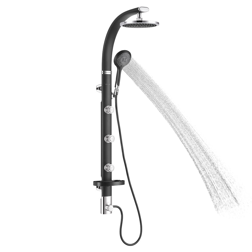 PULSE ShowerSpas Bonzai Shower System - Luxury Rainfall Shower Head with Handheld Sprayer, 8 Inch Chrome Finish for Bathroom Spa Experience | Perfect for Master Bath, Guest Bath & Relaxation