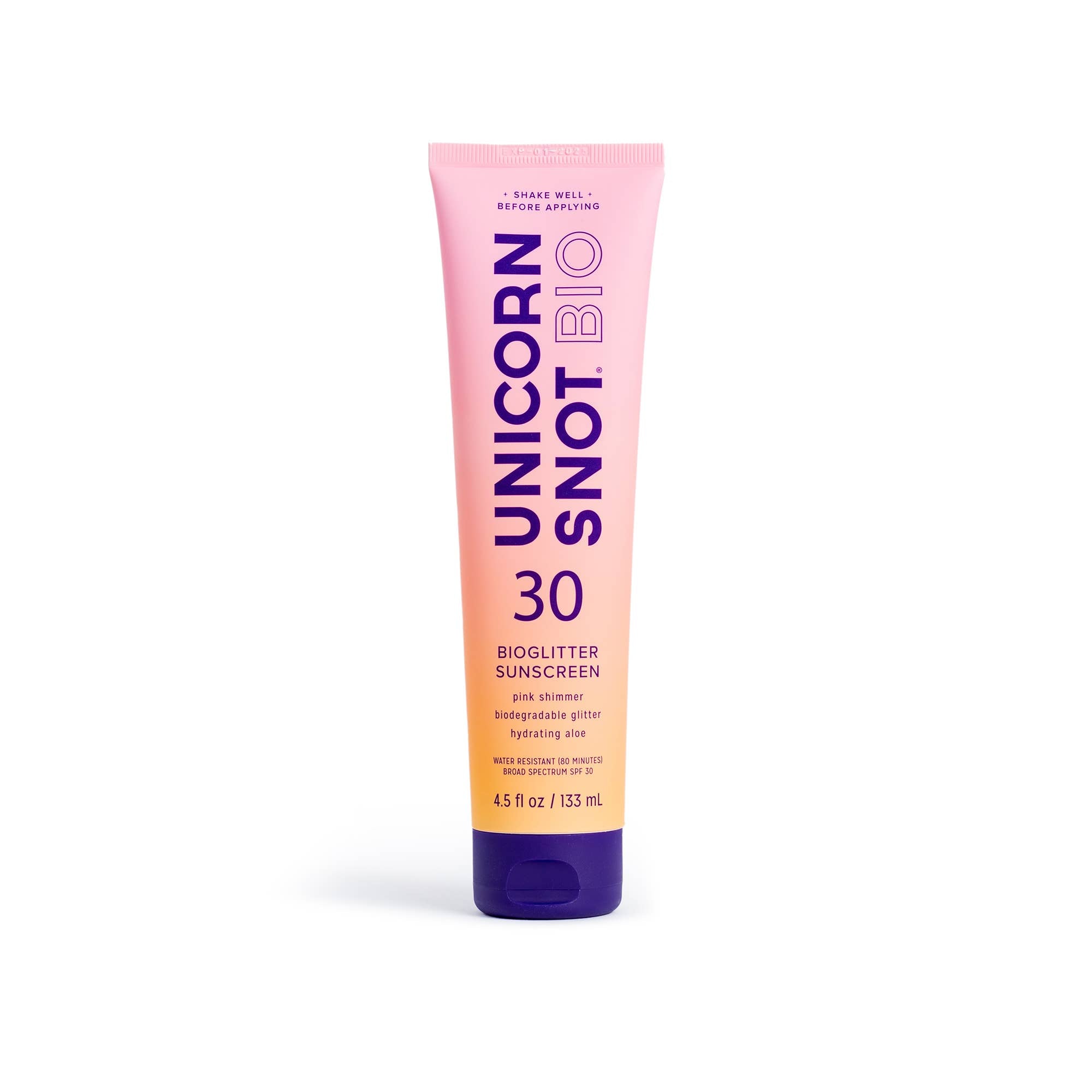 Bioglitter Sunscreen SPF 30 - 4.5oz Natural & Vegan Sun Protection with Shimmer - Perfect for Beach, Pool & Festival Glow