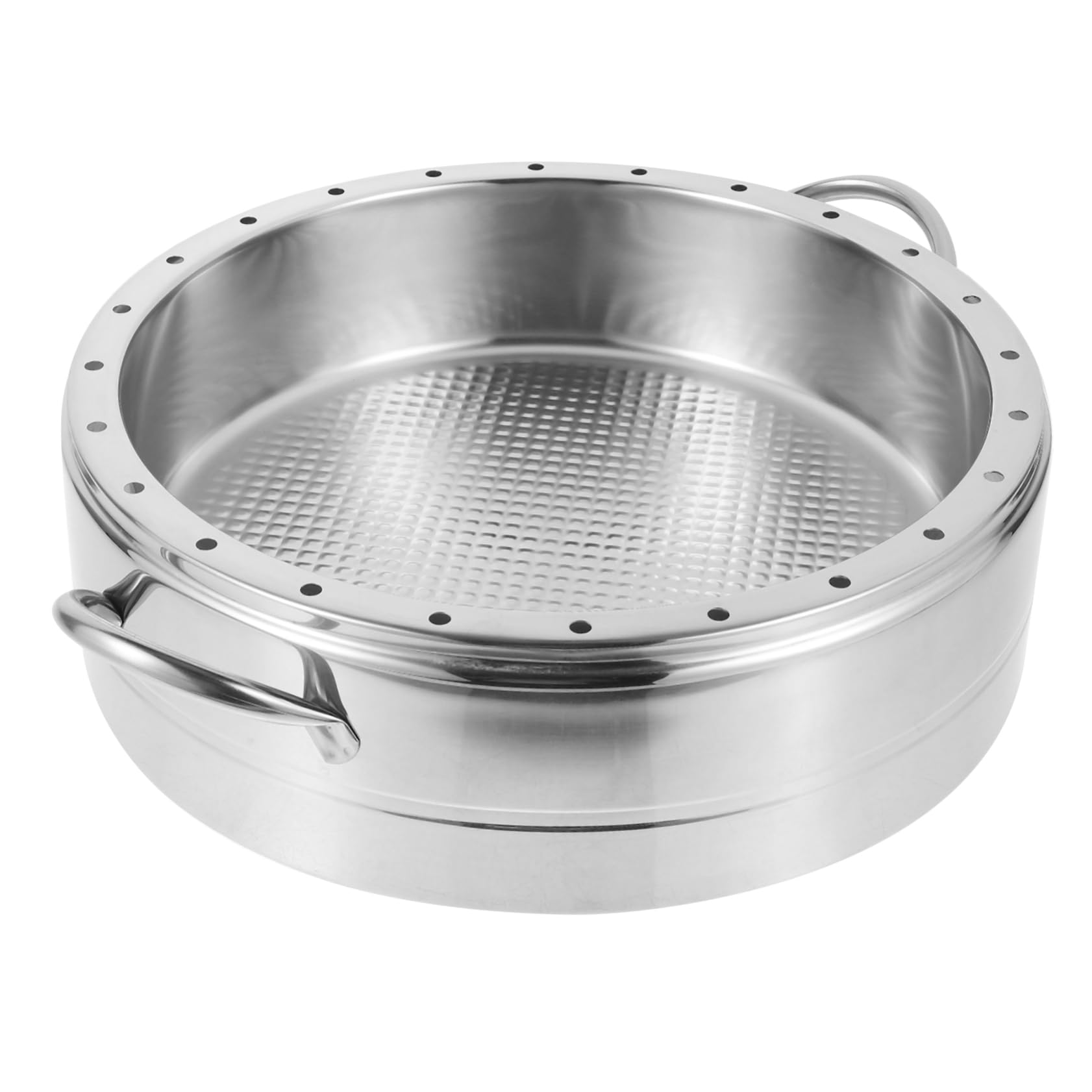Angoily Universal Stainless Steel Steamer Pot - 32cm Metal Steamer Basket for Dim Sum, Dumplings, Buns, Vegetables, Meat & Fish | Perfect for Asian Cooking, Healthy Meal Prep & Restaurant-Style Steam Cooking