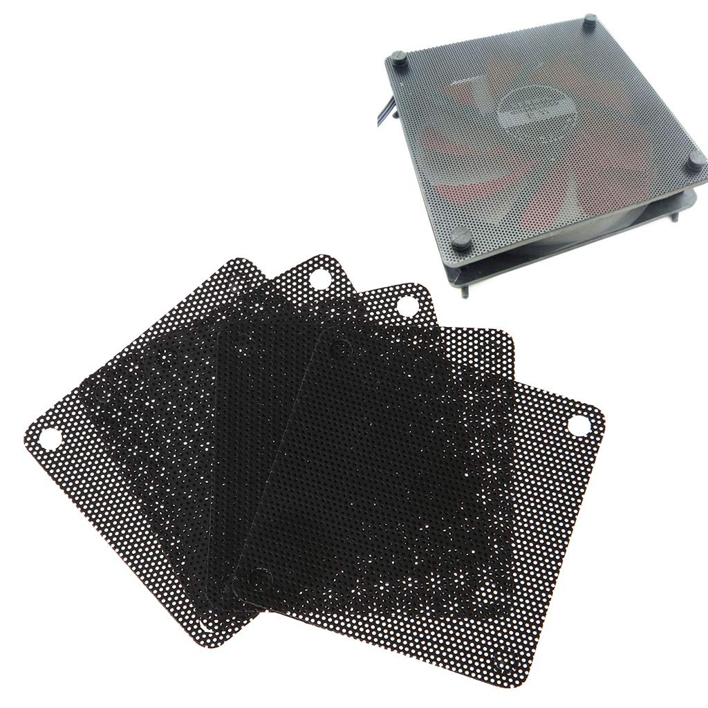 Tebatu 60mm PVC Fan Dust Filter - Black PC Dustproof Mesh Cover for Computer Cases, Cuttable & Customizable | Perfect for PC Cooling, Gaming Rigs, and Electronics Protection