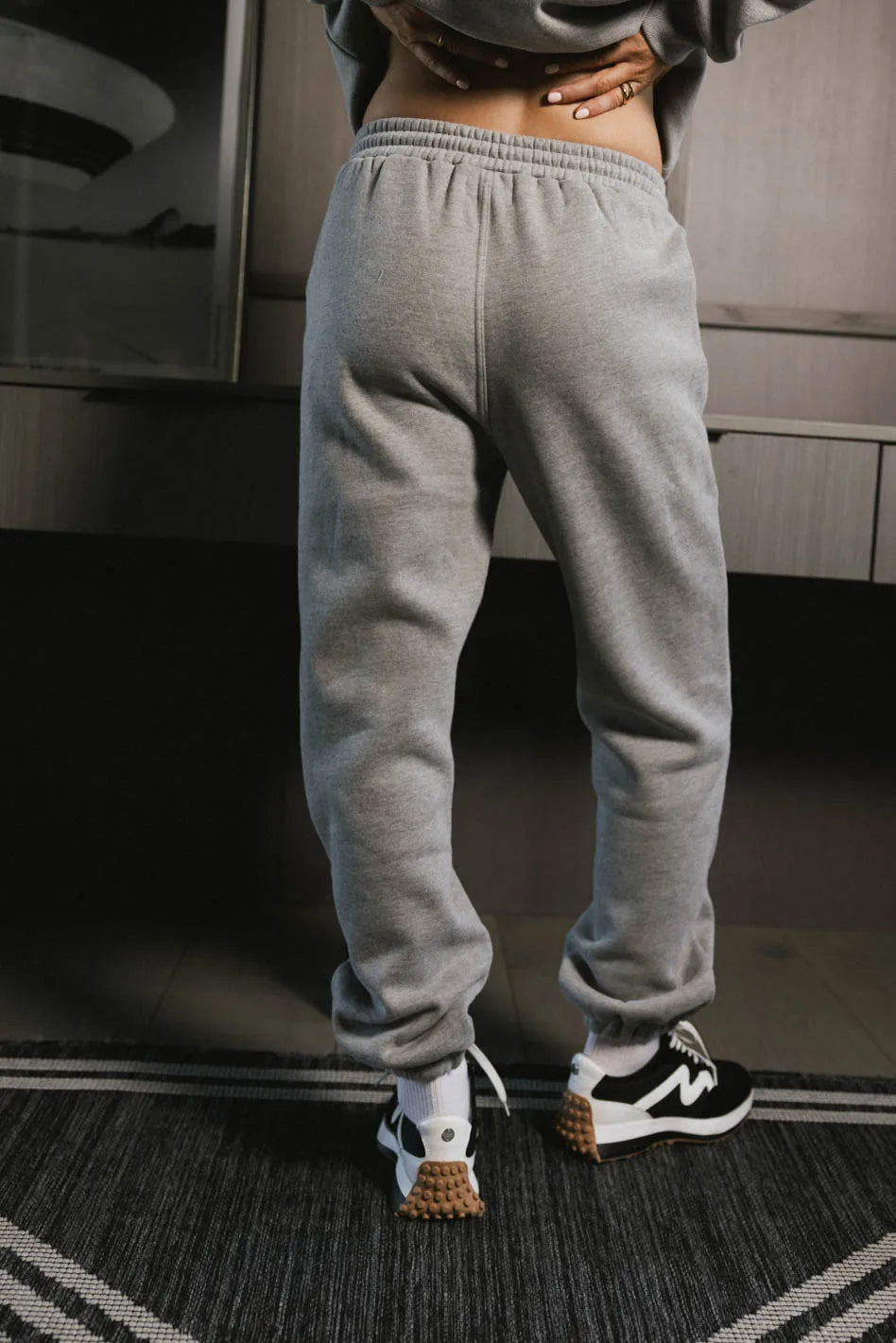 Comfy Out of Office Sweatpants for Women - Heather Grey Lounge Pants | Perfect for Home, Yoga & Relaxation | FINAL SALE