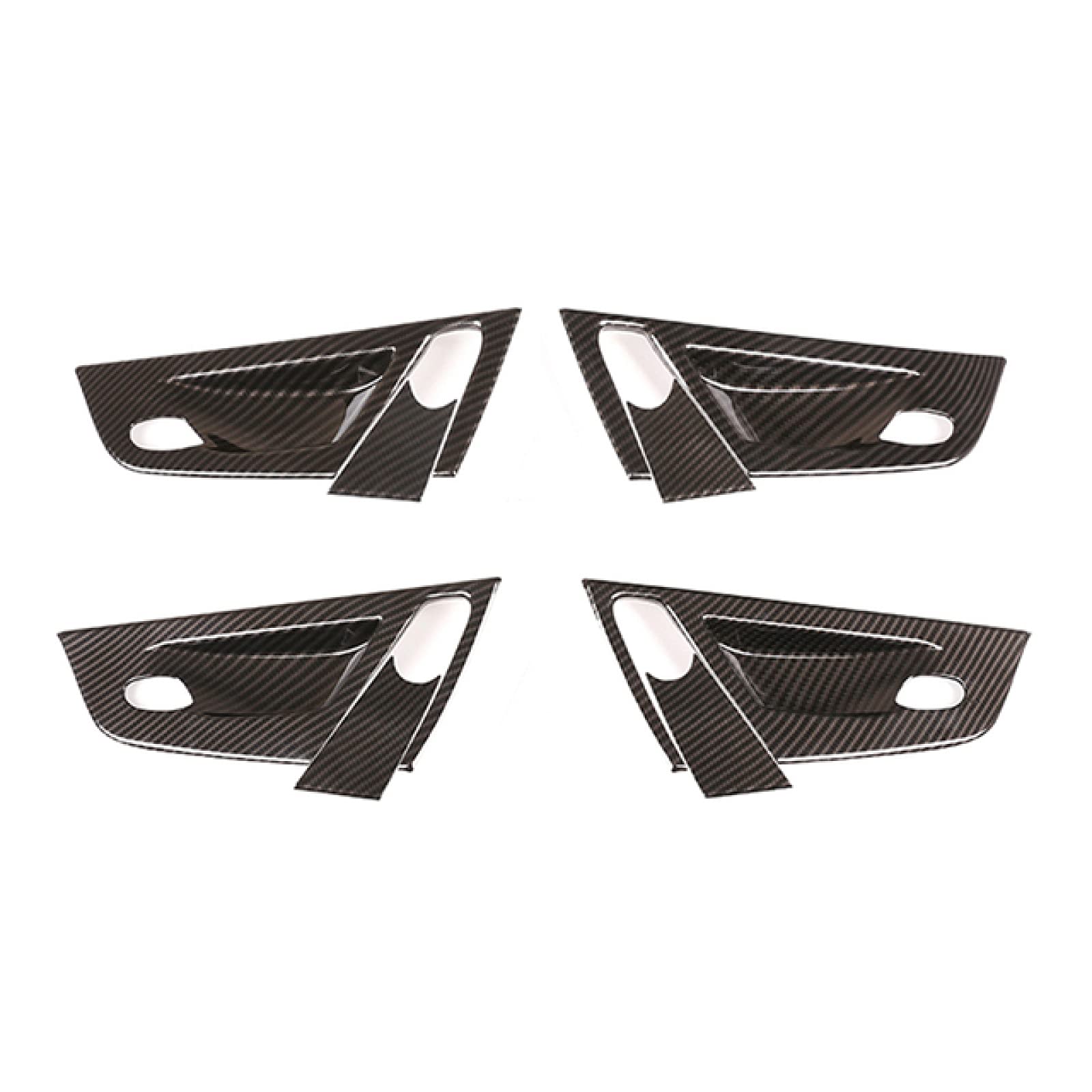BMW X3 E83 2003-2010 Carbon Fiber Door Bowl Trim Cover - ABS Interior Accessories for Car Door Decoration & Protection - Perfect for Customizing & Enhancing Vehicle Style