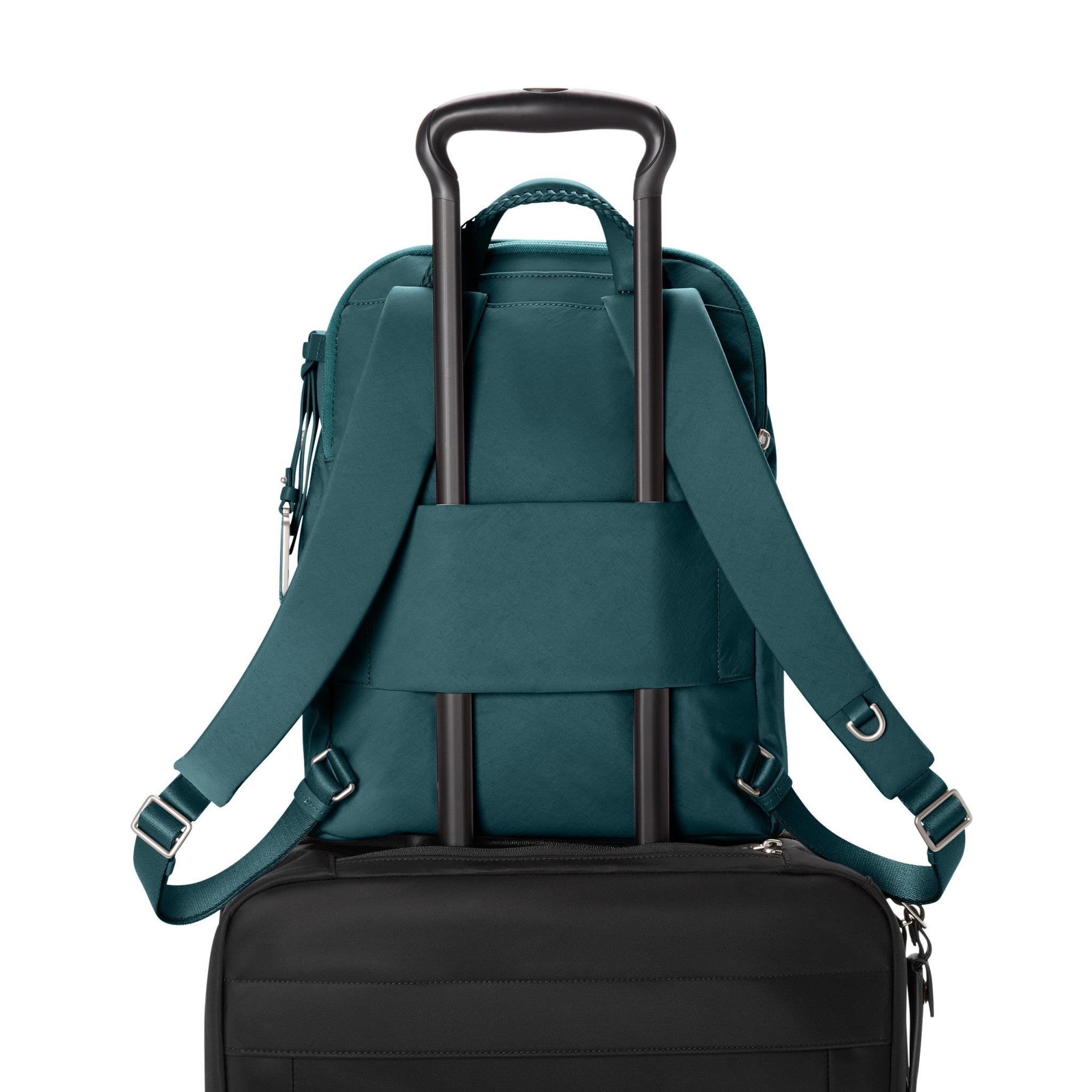 TUMI Voyageur Halsey Backpack - Premium Laptop Backpack for Men & Women, Water-Resistant Travel Backpack with USB Charging Port - Perfect for Business Travel, Commuting & College Campus Use