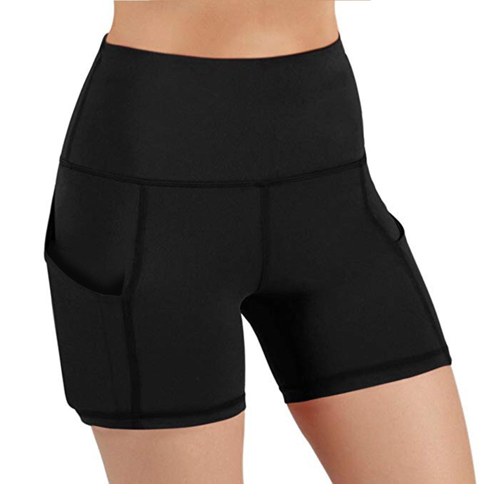 Women's High Waist Biker Shorts with Pockets - Workout Running Cycling Yoga Sports Shorts for Women - Perfect for Gym, Training & Active Lifestyle