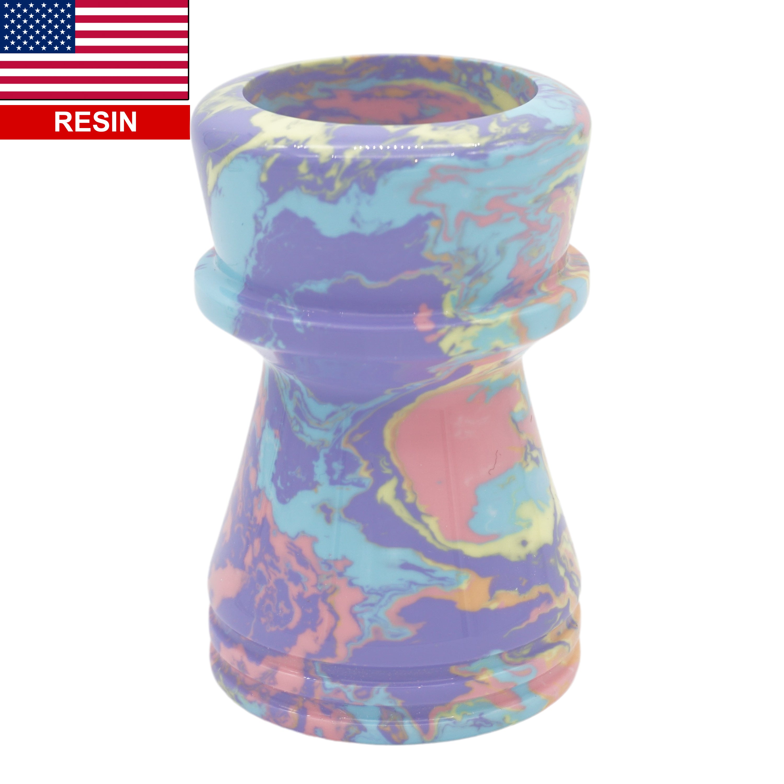 Handmade Spring Pastel Tie Dye Shaving Brush Handle - Fits 28mm & 30mm Knots - Perfect for Wet Shaving, Grooming Kits & Luxury Bathroom Accessories