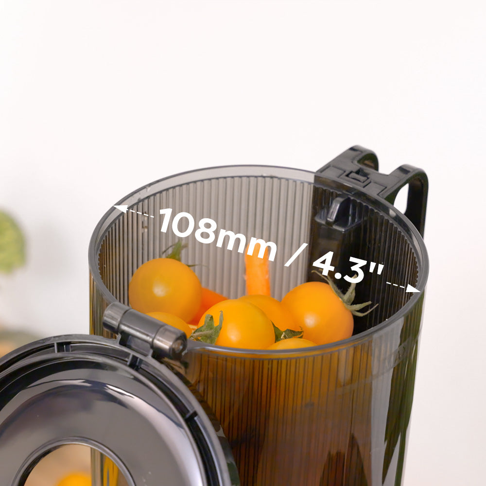 Ciarra Compact Cold Press Juicer 200W - Single Knob Control, Easy Cleanup, High Juice Yield for Healthy Drinks - Perfect for Home, Office & Smoothie Bars