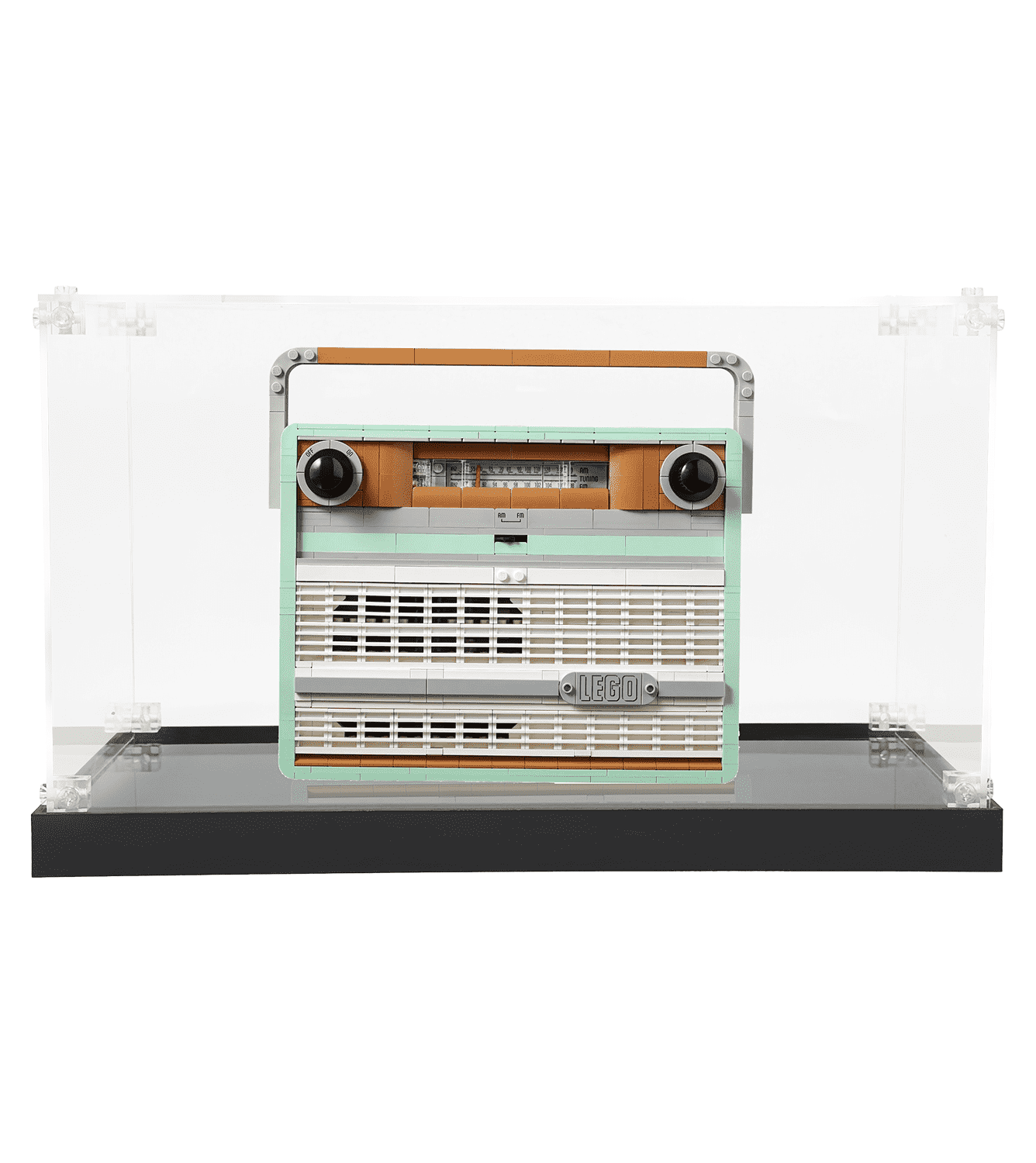 LEGO Creator Retro Radio 10334 Display Case - Clear Acrylic Protection for Collectible LEGO Set | Perfect for Showcase, Home Decor & Gift Giving