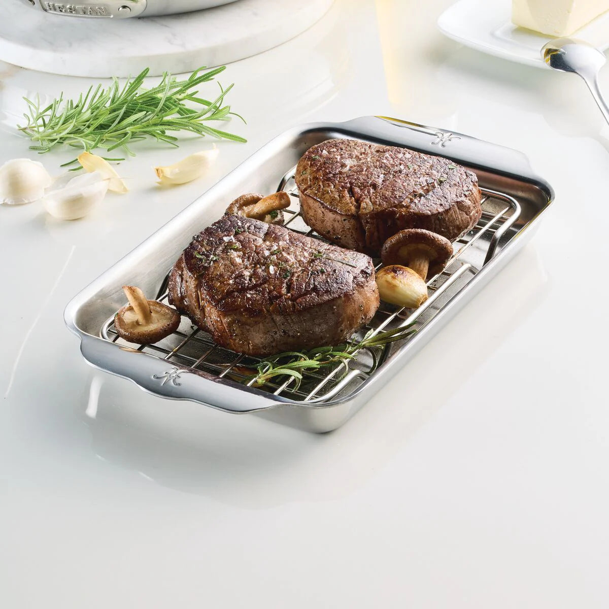 Hestan Provisions OvenBond Eighth Sheet Pan 9 x 6 - Nonstick Baking Tray for Cookies, Brownies & Small Bakes - Perfect for Home Kitchens & Small Batch Cooking