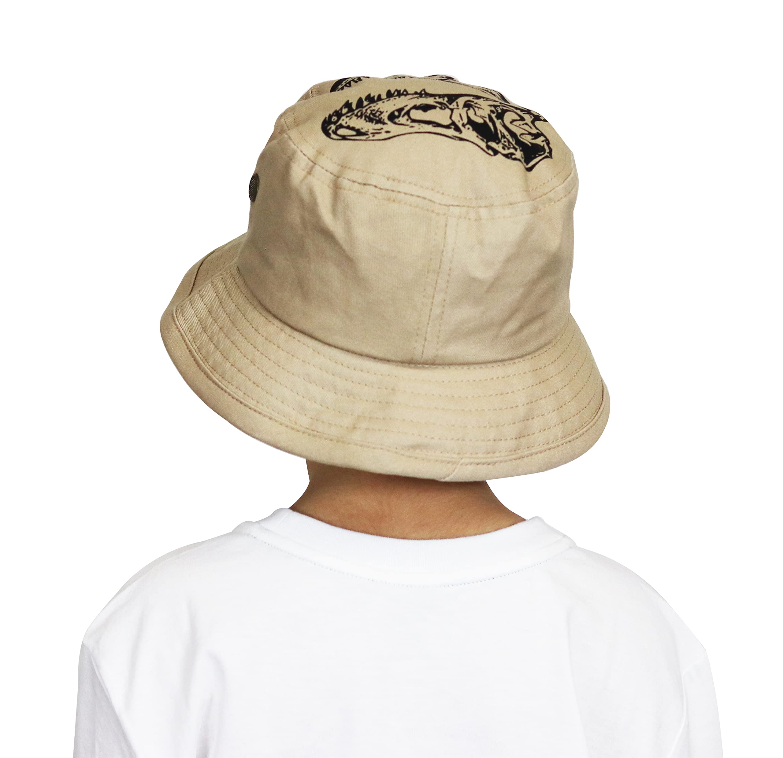 Aeromax Kids Dinosaur Bucket Hat - Adjustable Sun Protection Hat for Boys & Girls - Perfect for Outdoor Play, Beach, Park & Summer Adventures