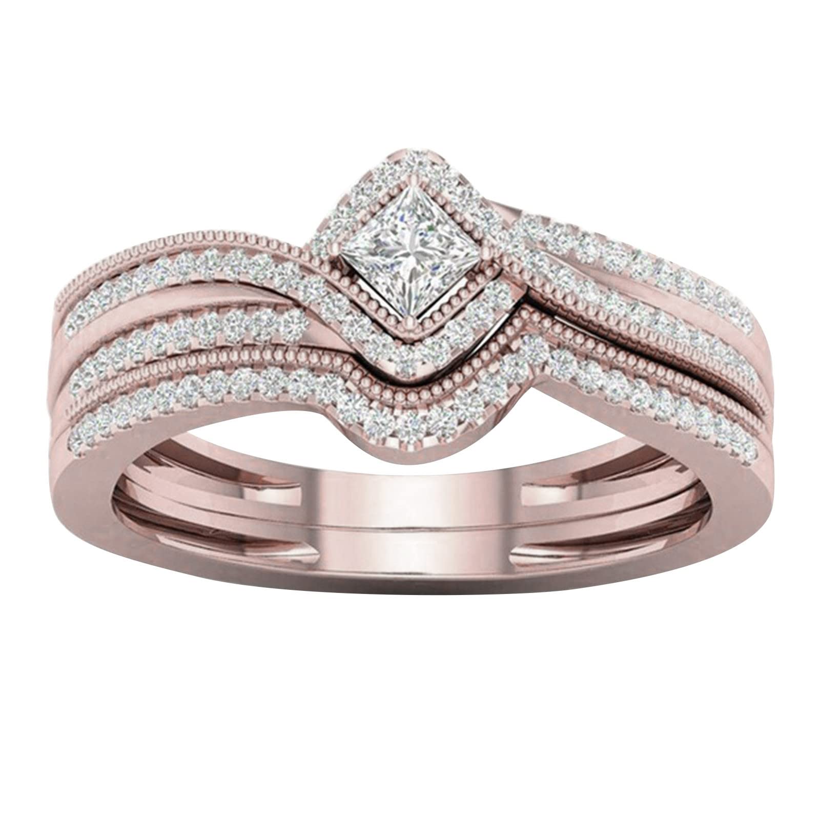 Sparkling Micro Zircon Ring for Women - Elegant Dainty Jewelry Gift for Girlfriend, Teen Girls & Youth | Perfect for Anniversary, Birthday, Valentine's Day & Special Occasions