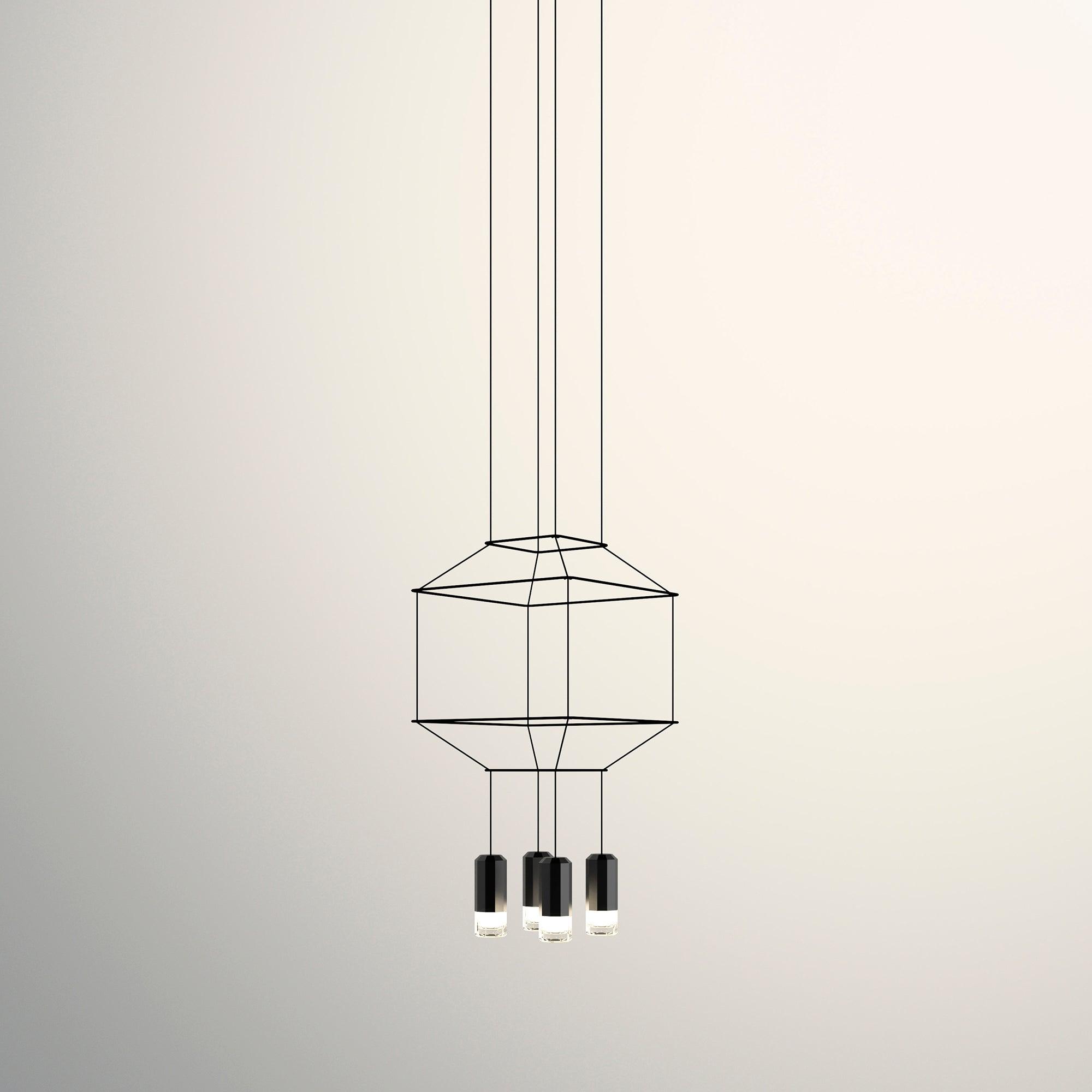 Modern Geometric Lines Pendant Light - Minimalist Ceiling Hanging Lamp for Living Room, Dining Room, Bedroom & Office Decor