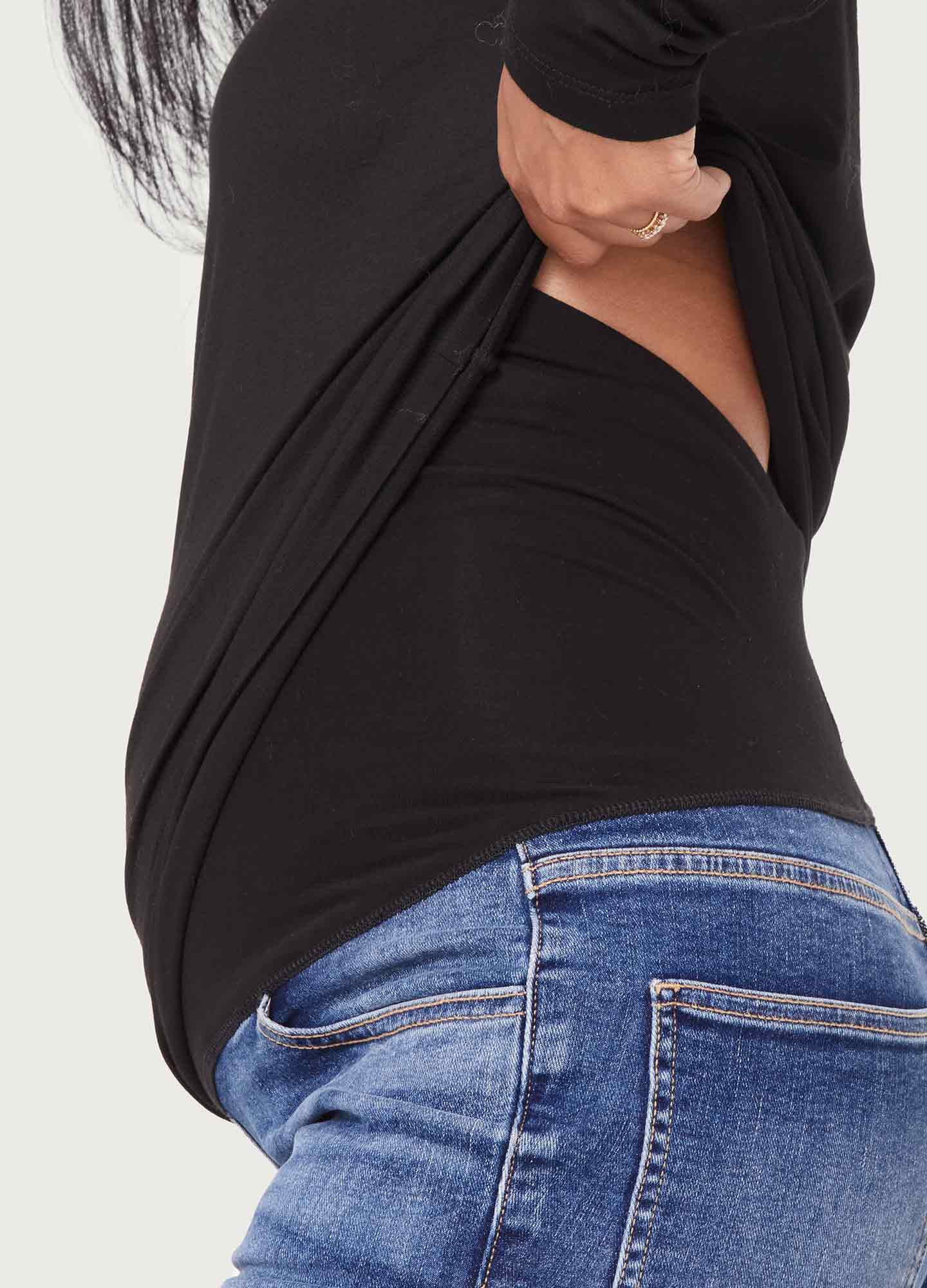 Stylish Over The Bump Slim Maternity Jeans for Pregnant Women - Comfortable Stretch Denim Pants for Everyday Wear & Maternity Photos