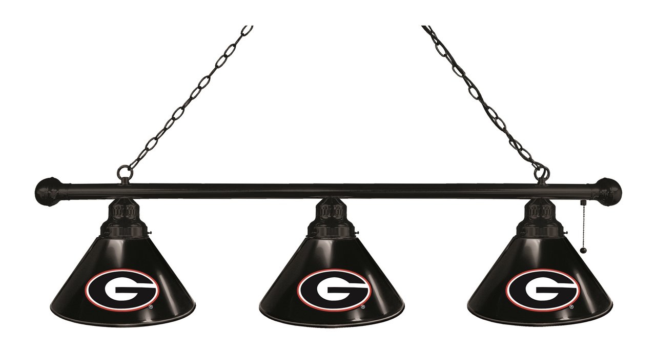 Holland Bar Stool Co. Georgia G 3-Shade Billiard Light - Classic Pool Table Lighting Fixture for Game Rooms, Bars & Man Caves