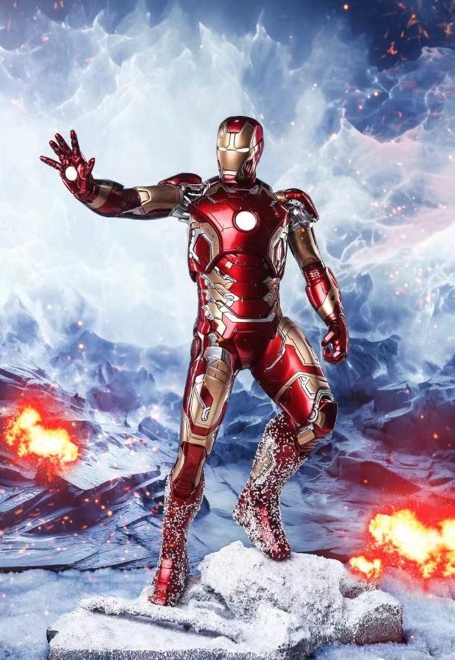 Iron Man MK43 Collectible Figure - Highly Detailed Marvel Avengers Action Figure for Display & Gifts | Perfect for Home Decor, Office Display, and Marvel Fans Collection