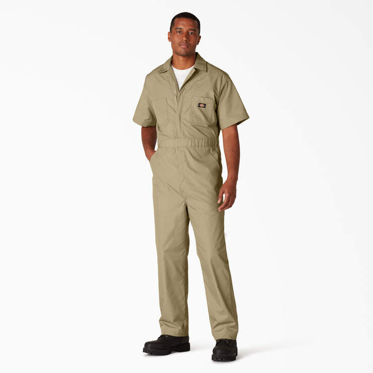 Dickies Men's Short Sleeve Coveralls - Durable Work Jumpsuit for Mechanics, Painters & DIY Projects - Ideal for Workshop, Construction & Home Repairs