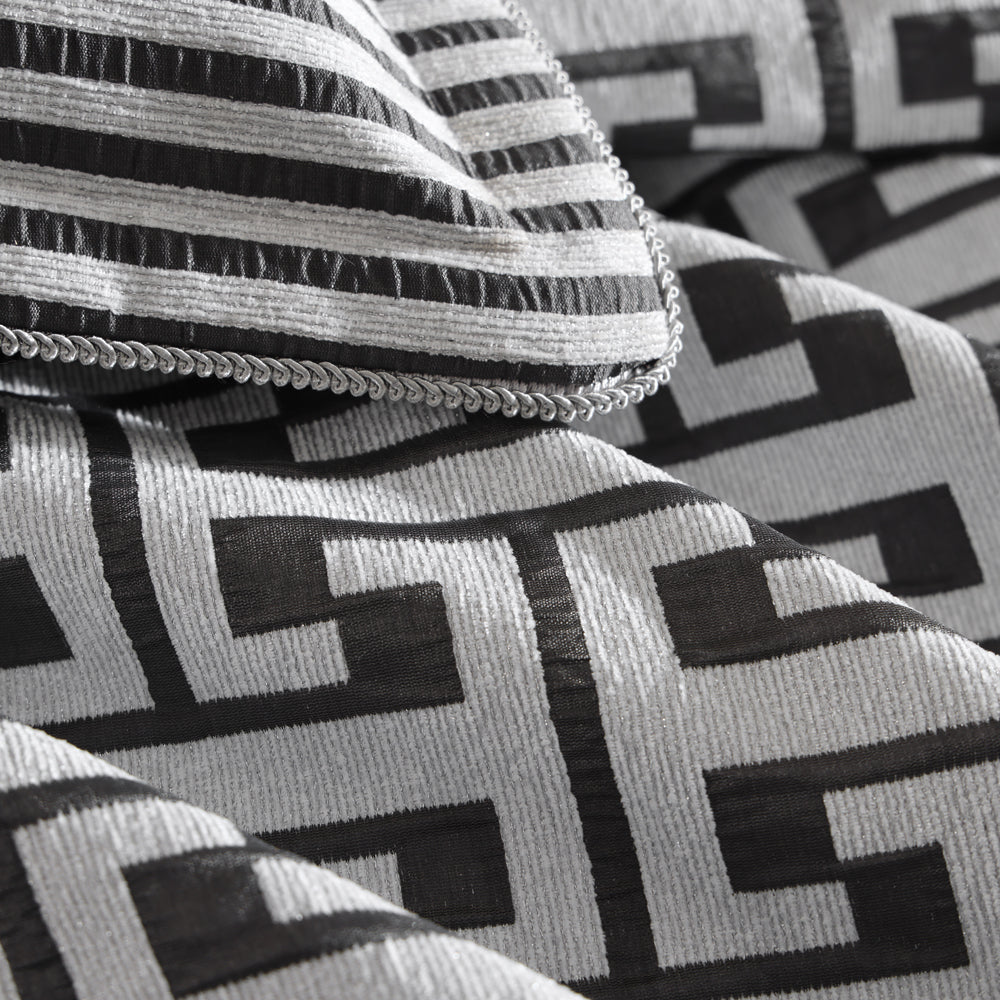 Constantine Gunmetal Quilt Cover Set - Queen Size Bedding for Modern Bedrooms | Perfect for Master Bedrooms, Guest Rooms & Luxury Hotels
