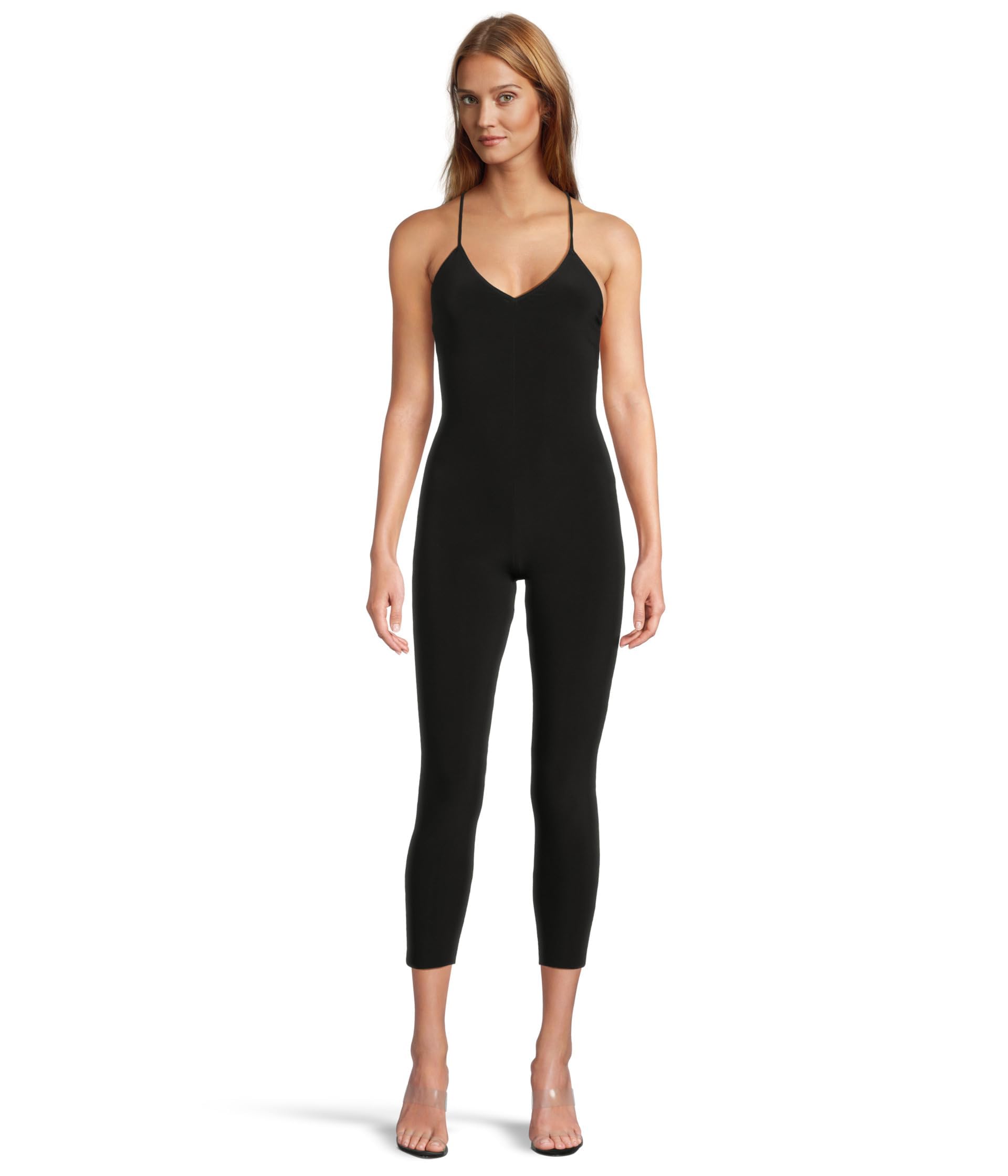 Norma Kamali Women's Low Back Fara Slip Catsuit - Sexy One-Piece Bodysuit for Evening Wear | Perfect for Date Nights, Parties & Weddings | Elegant Clubwear for Night Out & Cocktail Parties | Fashionable for Photoshoots & Bachelorette Parties | Lounge Wear & Stylish Outfit for Dinner Dates | Ideal for Concerts, NYE & Holiday Celebrations | Great for Romantic Getaways & VIP Events | Versatile for Red Carpet, Gala Dinners & Special Occasions
