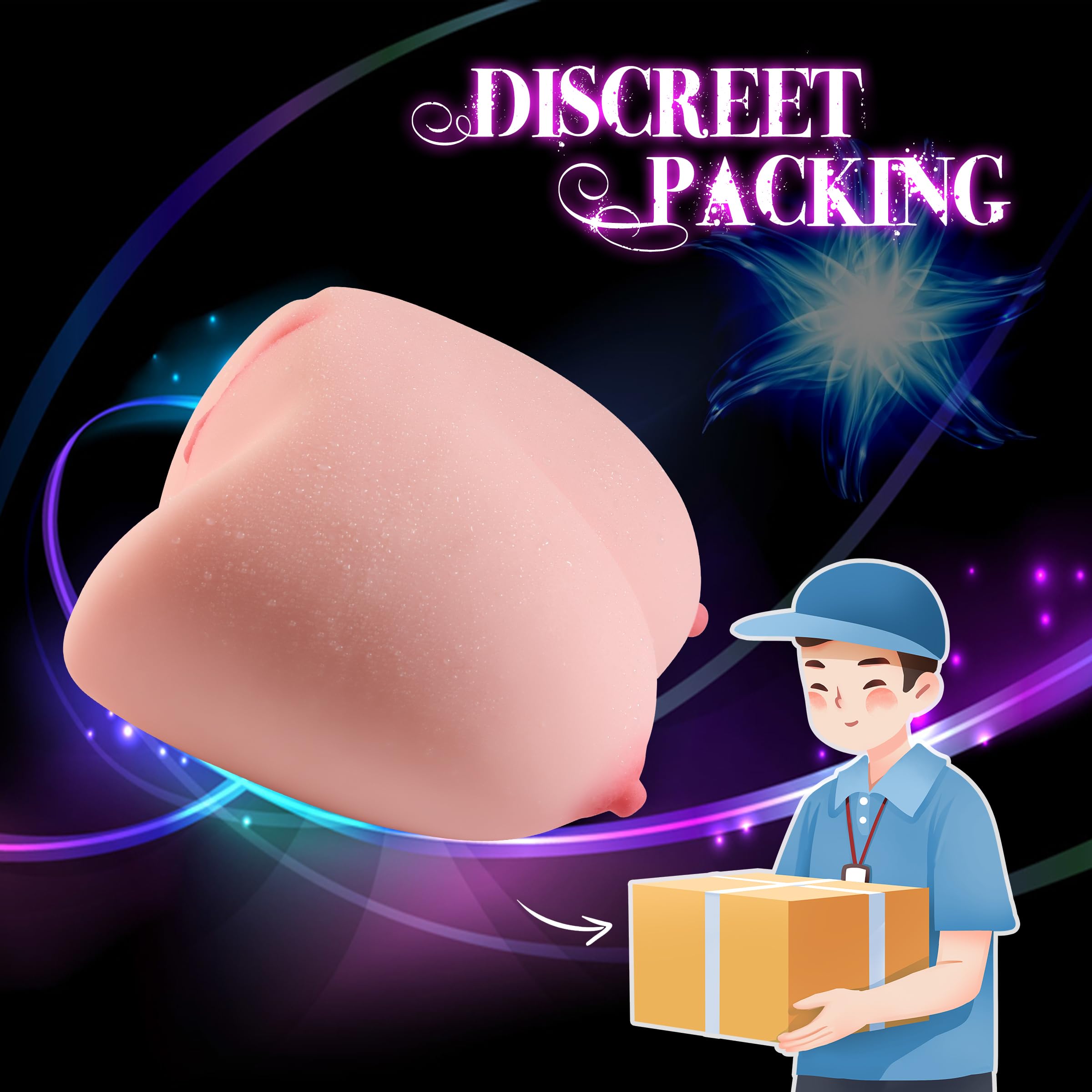 Realistic 3 LB Male Masturbator with Big Boobs & Tight Virgin Vagina - Lifelike Sex Doll for Men, Pocket Pussy Stroker Toy for Intense Orgasms - Perfect for Solo Play, Discreet Storage & Travel Use