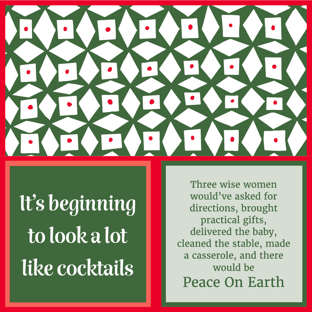 Peace on Earth Christmas Napkins - 50 Pack Holiday Dinner Party Decorations for Festive Gatherings, Family Meals & Seasonal Celebrations