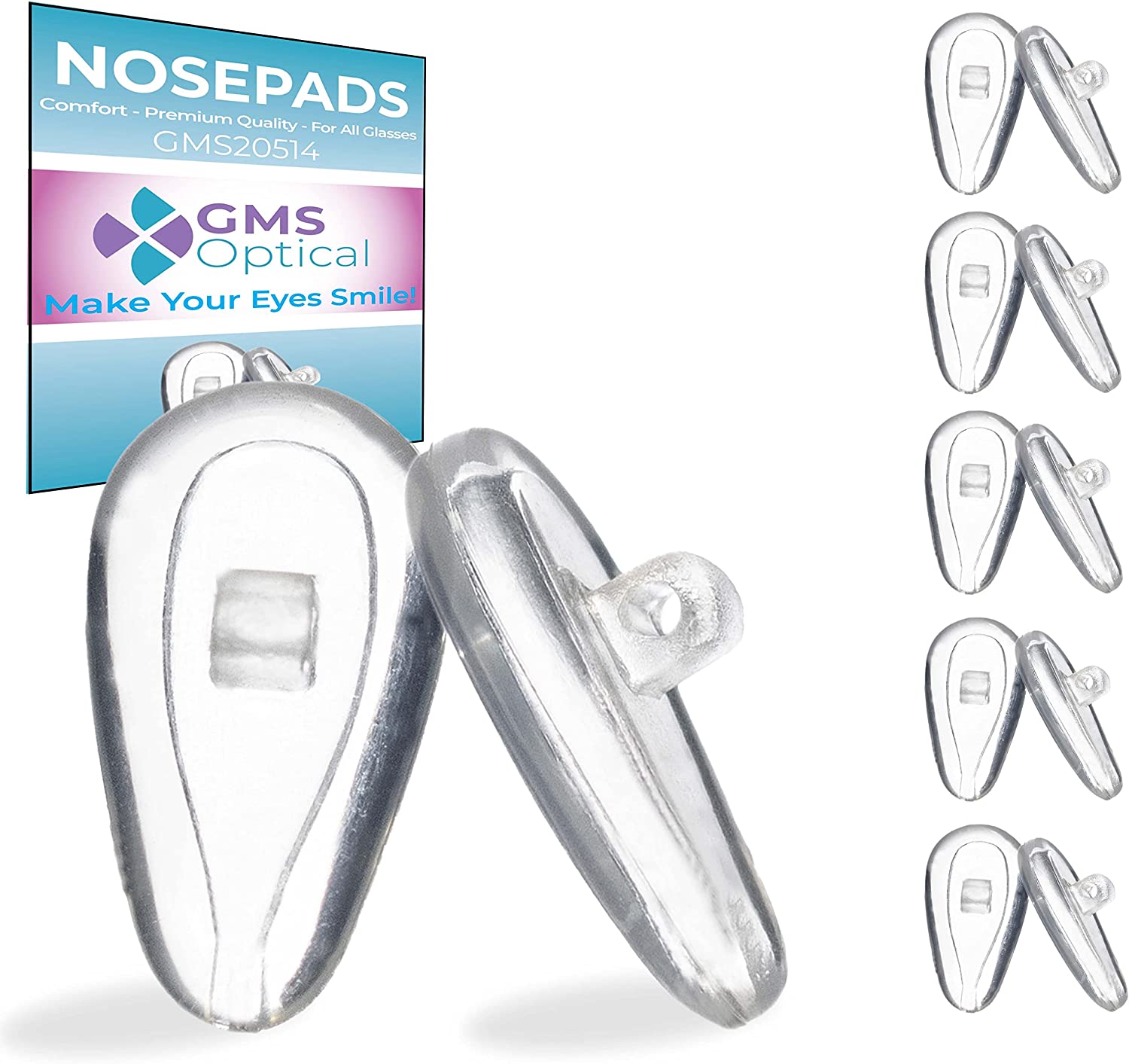 Comfortable Air Cushion Nose Pads for Eyeglasses - Soft & Adjustable for All-Day Wear - Perfect for Reading, Computer Use, and Outdoor Activities