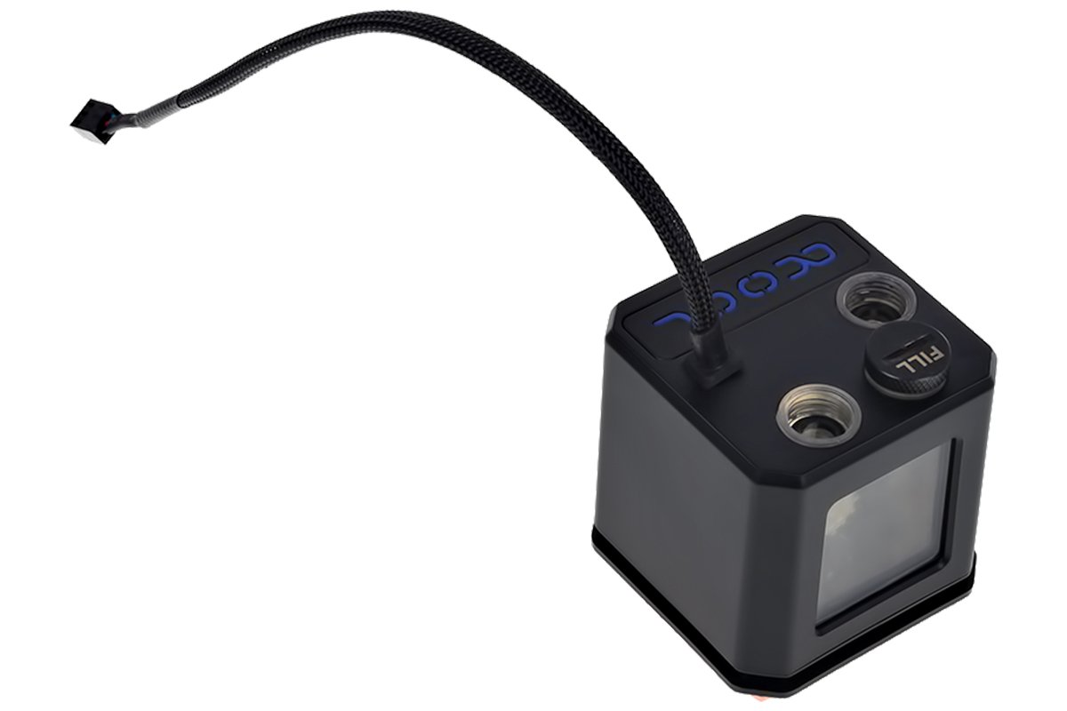 Alphacool 12511 Eisbaer (Solo) 2600rpm Black CPU Water Cooling Block - High-Performance Liquid Cooling for Gaming PCs and Overclocking