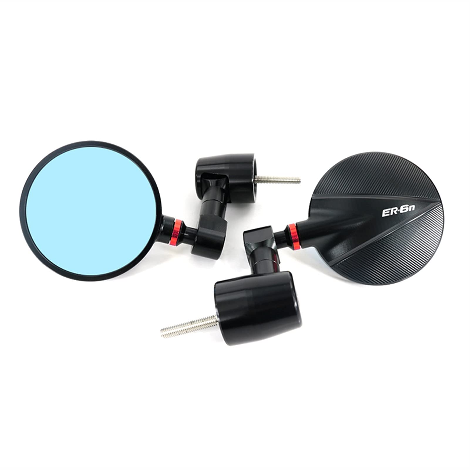 Kawasaki Ninja 650 ER-6n CNC Rear View Side Mirrors (2012-2019) - Durable Handlebar End Mirrors for Motorcycle Accessories | Perfect for Street Riding & Commuting