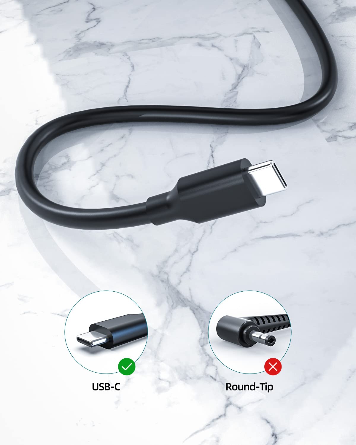 45W Fast USB-C Charger with 7.5ft Cable - UL Listed for Samsung Galaxy Tab S9/S9+/S9 Ultra/S9 FE/S9 FE+, S24 Ultra/S24+ - Perfect for Home, Office & Travel Charging