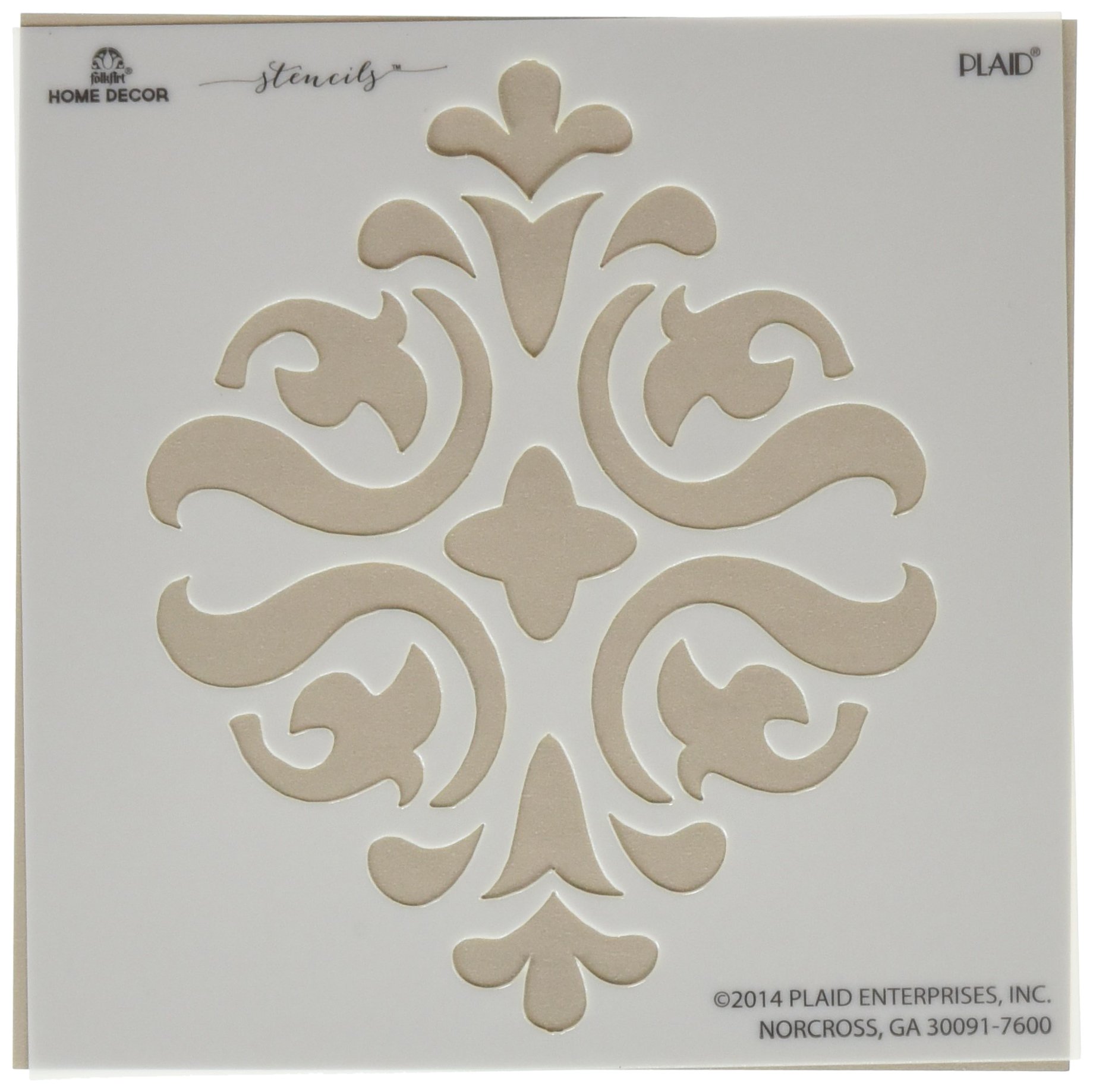 FolkArt Scroll Medallion Stencil for Home Decor & Crafts