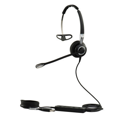 Jabra BIZ 2400 II MS Mono USB 3.1 Headset - Noise Cancelling Office Headphone with Boom Mic for Clear Calls | Perfect for Business Professionals, Call Centers & Remote Work