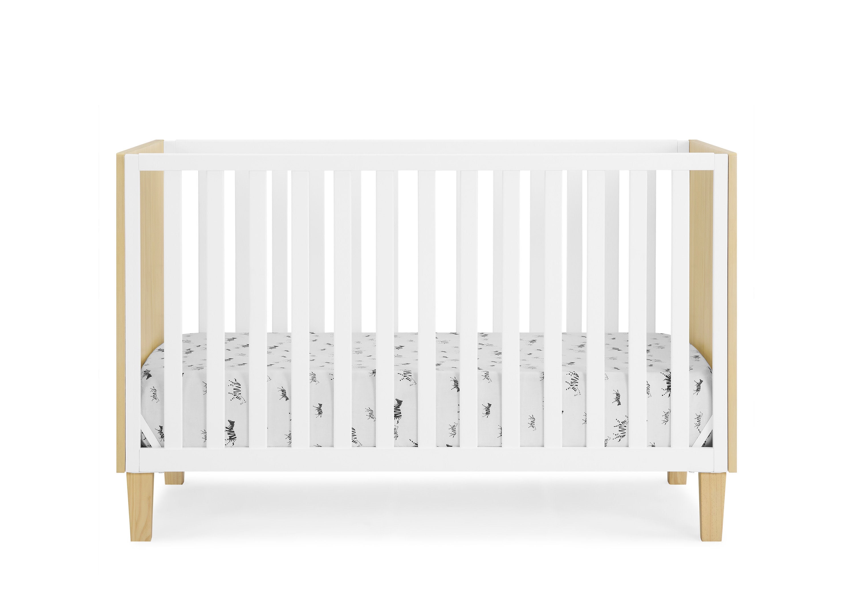 Sonny 4-in-1 Convertible Baby Crib - Toddler Bed, Daybed & Full-Size Bed - Safe Nursery Furniture for Boys & Girls - Perfect for Bedrooms, Daycare & Guest Rooms