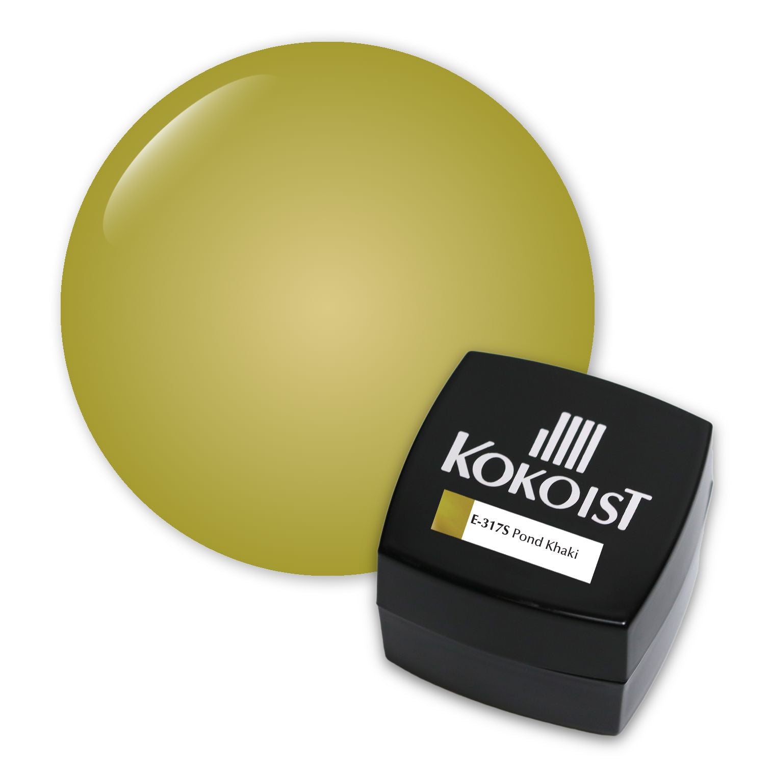 Kokoist E 317S Pond Khaki Gel Nail Polish - Long Lasting & High Pigment - Perfect for Nail Salons, DIY Manicures & Special Occasions