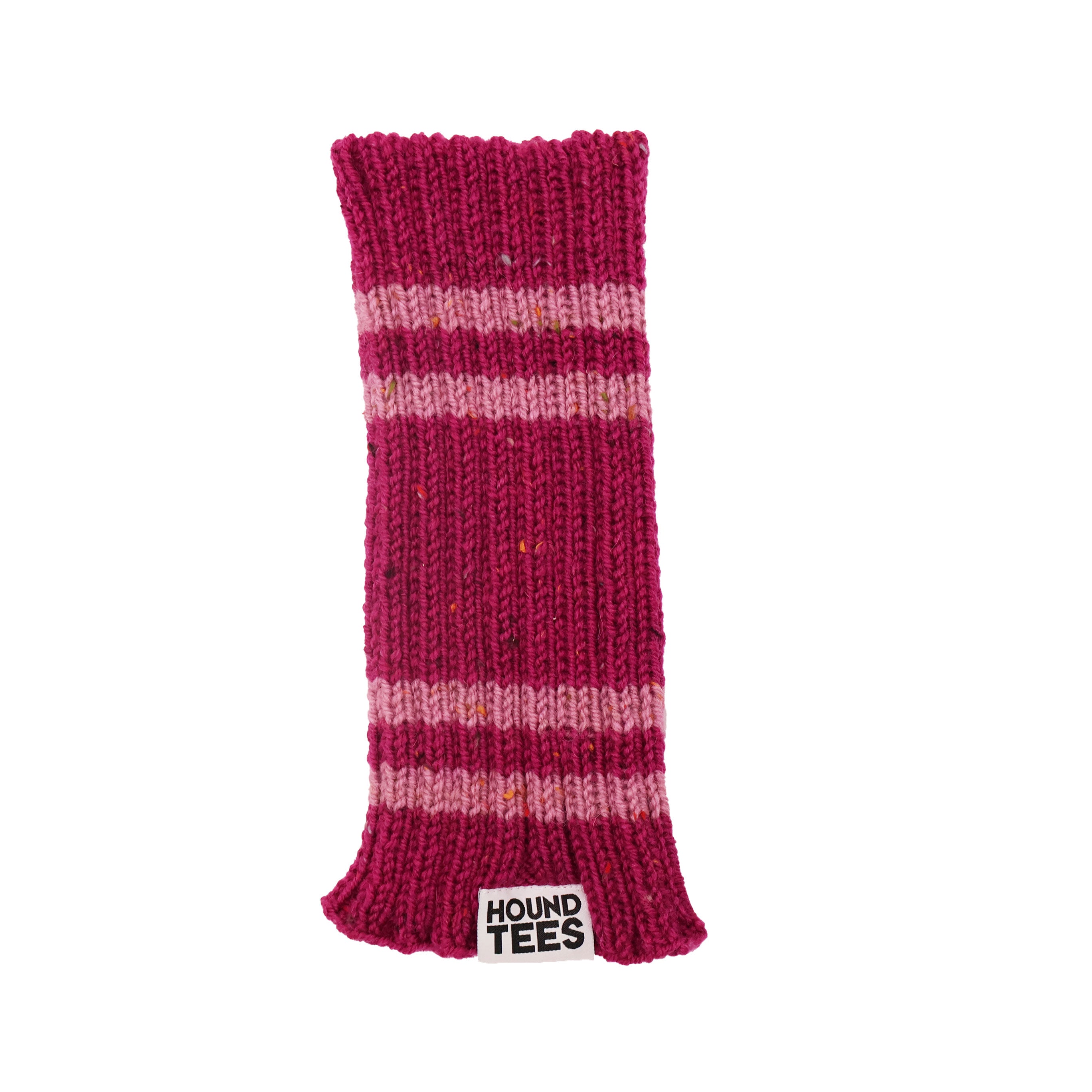 Pink Rugby Greyhound Knit Noodle - Soft & Stylish Dog Sweater for Small Breeds - Perfect for Winter Walks & Outdoor Adventures